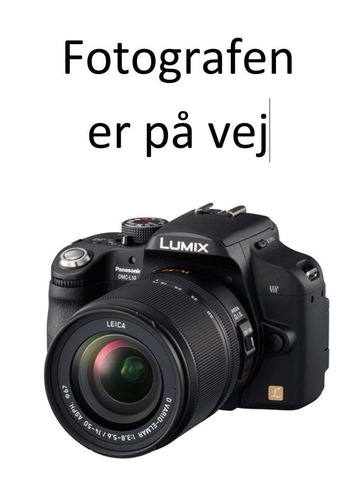 fotografen er på vej